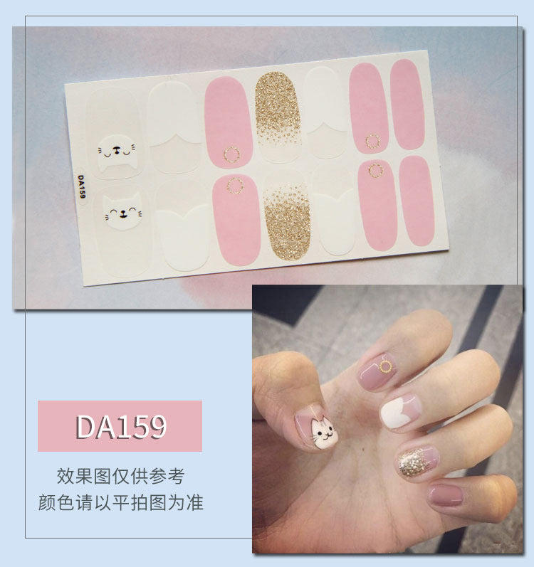 Leopard Print Nail Stickers with Peelable Backing (14 Sheets)