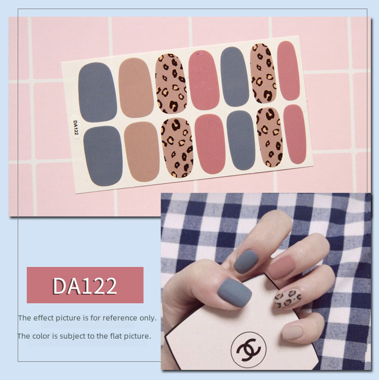 Leopard Print Nail Stickers with Peelable Backing (14 Sheets)