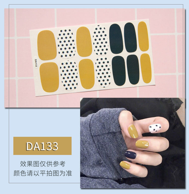Leopard Print Nail Stickers with Peelable Backing (14 Sheets)