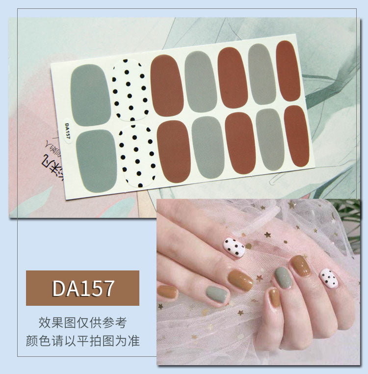 Leopard Print Nail Stickers with Peelable Backing (14 Sheets)