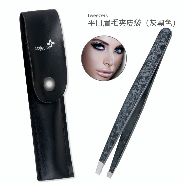 Double-Sided Stainless Steel Tweezers Beauty Set