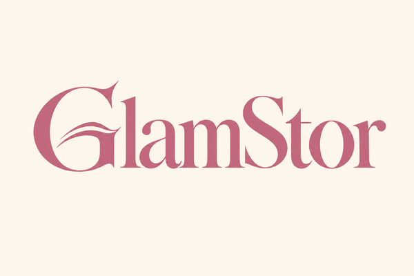 Logo GlamStor fondo beige